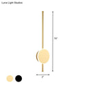 Modern black & white led wall sconce bedroom warm color temperature