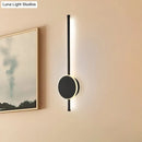 Modern black & white led wall sconce bedroom warm color temperature