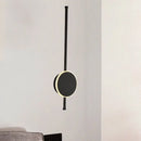 Modern black & white led wall sconce bedroom warm color temperature