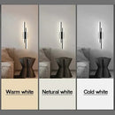 Modern black & white led wall sconce lamp bedroom light