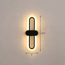 Modern black & white led wall sconce – living room 110v-120v light type