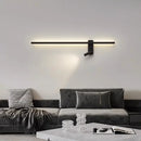 Modern black & white led wall spot light bedroom sconce adjustable arm