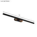 Modern black & white led wall vanity light for the bathroom