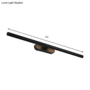 Modern black & white led wall vanity light for the bathroom