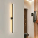 Modern black & white linear led ceiling light for living room