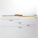 Modern black & white linear led ceiling light for living room