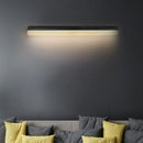 Modern black & white linear led wall light bathroom sconce