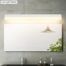 Modern black & white linear led wall light bathroom sconce