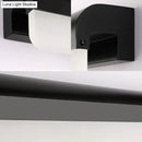 Modern black & white linear led wall light bathroom sconce