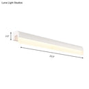 Modern black & white linear led wall light bathroom sconce