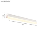Modern black & white linear led wall light bathroom sconce