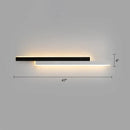 Black Linear Corridor Light