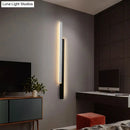 DecorBites™ Minimalist Black and White Linear LED Wall Light - Modern Metal Flush Mount Sconce for Corridor