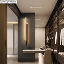 DecorBites™ Minimalist Black and White Linear LED Wall Light - Modern Metal Flush Mount Sconce for Corridor