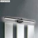 Modern black & white linear light fixture bathroom wall sconce