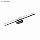 Modern black & white linear light fixture bathroom wall sconce