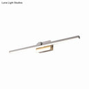 Modern black & white linear light fixture bathroom wall sconce