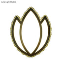 Modern black & white lotus crystal led wall sconce – bedroom light