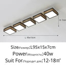 DecorBites™ Black White LED Ceiling Lights Modern Minimalist Bedroom Study Lighting Fixtures