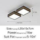 DecorBites™ Black White LED Ceiling Lights Modern Minimalist Bedroom Study Lighting Fixtures