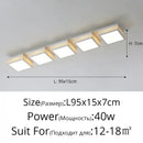 DecorBites™ Black White LED Ceiling Lights Modern Minimalist Bedroom Study Lighting Fixtures