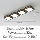 DecorBites™ Black White LED Ceiling Lights Modern Minimalist Bedroom Study Lighting Fixtures