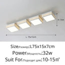 DecorBites™ Black White LED Ceiling Lights Modern Minimalist Bedroom Study Lighting Fixtures