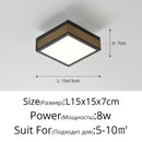 DecorBites™ Black White LED Ceiling Lights Modern Minimalist Bedroom Study Lighting Fixtures