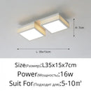 DecorBites™ Black White LED Ceiling Lights Modern Minimalist Bedroom Study Lighting Fixtures