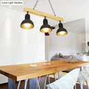 Modern black white metal industrial pendant light for kitchen dining