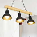 Modern black white metal industrial pendant light for kitchen dining