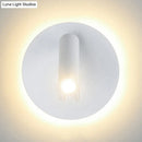 Modern black & white metal wall lamp – living room led sconce