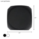 Modern black & white mini cube wall lamp living room sconce