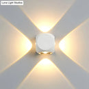 Modern black & white mini cube wall lamp living room sconce
