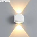 Modern black & white mini cube wall lamp living room sconce