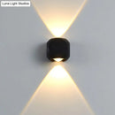Modern black & white mini cube wall lamp living room sconce
