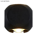 Modern black & white mini cube wall lamp living room sconce