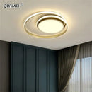 Modern black & white minimalist led ceiling light for living room