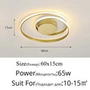 Modern black & white minimalist led ceiling light for living room