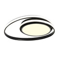 Modern black & white minimalist led ceiling light for living room