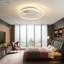 Modern black & white minimalist led ceiling light for living room