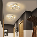 Modern black & white minimalist led ceiling light living room