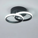 Modern black & white minimalist led ceiling light living room