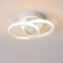 Modern black & white minimalist led ceiling light living room