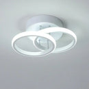 Modern black & white minimalist led ceiling light living room