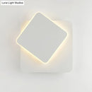Modern black & white minimalist led wall lamp bedroom sconce