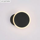DecorBites™ Minimalist White/Black Round LED Wall Sconce with Warm/White Light - Acrylic Wall Mounted Lamp Fixture