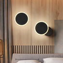 DecorBites™ Minimalist White/Black Round LED Wall Sconce with Warm/White Light - Acrylic Wall Mounted Lamp Fixture