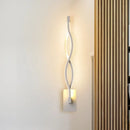Modern black & white musical note wall lamp – bedroom acrylic shade