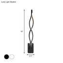 Modern black & white musical note wall lamp – bedroom acrylic shade